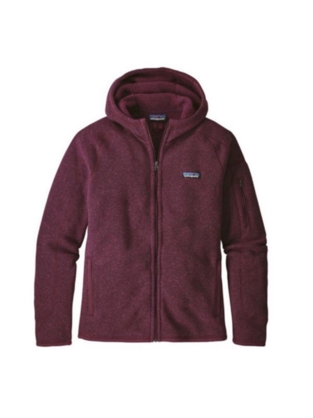 Patagonia Better Sweater Zip Up Size XS Maroon Burgundy Chicory Red Cabincore
